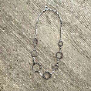 Brighton Short Townsend Marcasite Open Circle Necklace